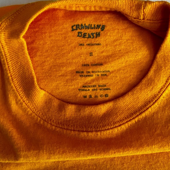 Crawling Death- Men’s small- Long Sleeve Orange Shirt - Picture 5 of 5